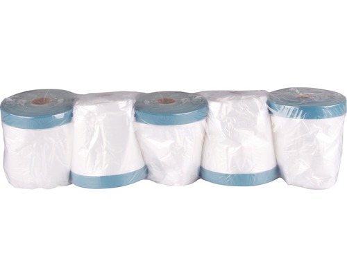 Cinq rouleaux de film de protection dans un emballage transparent