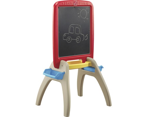 Table pour enfants avec tableau et dessin à la craie d''une voiture