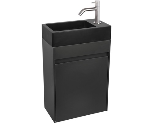 Meuble-lavabo avec meuble sous-vasque et robinetterie