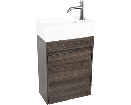 Waschtischunterschrank mit Waschbecken und Armatur