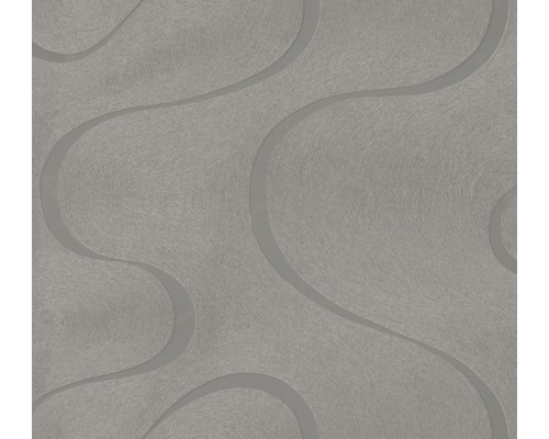 Papier peint intissé 53335 Colani VISIONS abstrait anthracite Papier peint avec des lignes ondulées