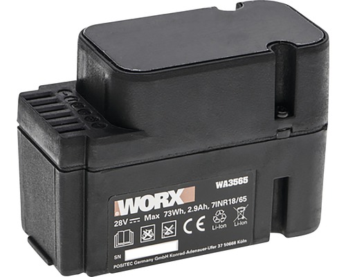 Batterie Worx 28V 2,9Ah Li-on