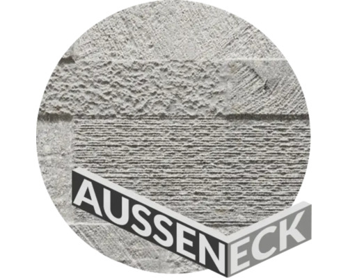 Aussenecke Sandstein grau 20x10x15 cm