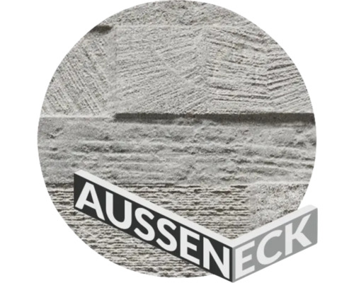 Aussenecke Sandstein braungrau 20x10x15 cm