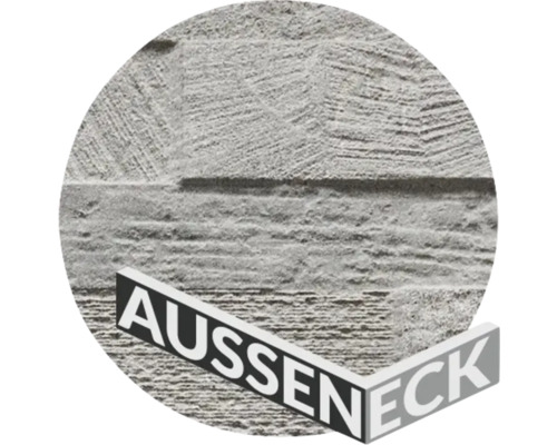 Aussenecke Sandstein braungrau 20x10x15 cm Aussenecke für Mauerverblender
