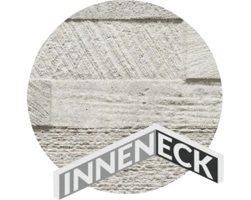 Innenecke Sandstein hellgrau 20x10x15 cm