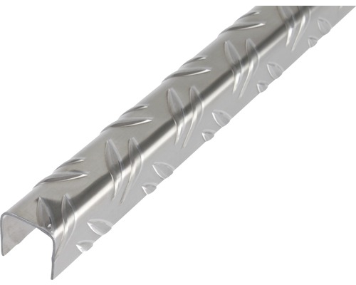 U-Profil Aluminium silber 23,5 x 23,5 x 1,5 x 1,5 mm 1 m