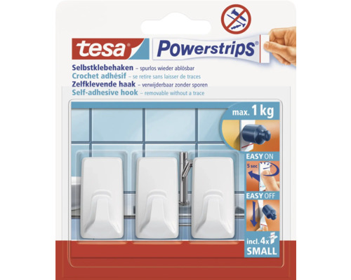 Handtuchhaken Tesa Powerstrips® Small weiss matt 57072-00000-20