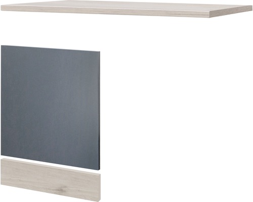 Façade pour lave-vaisselle Morena largeur 110 cm gris basalte