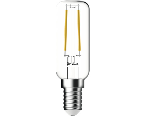 Ampoule LED FLAIR T25 transparent E14/2,1W(25W) 250 lm 2700 K blanc chaud adapté au réfrigérateur, ampoule pour réfrigérateur Lampe LED E14 en forme de tube