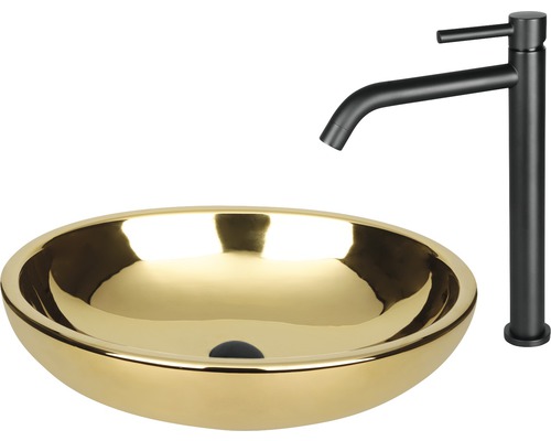 Aufsatzwaschbecken mit Armatur für das Badezimmer