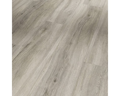 Sol vinyle chêne gris pastel plancher de maison de campagne raccord à clipser 1209 x 225 x 5,3 mm