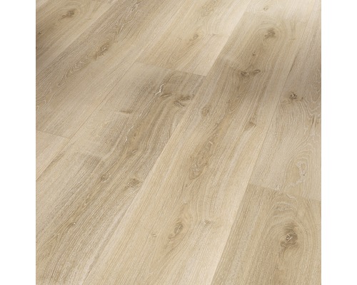 Sol vinyle chêne Royal clair cérusé plancher de maison de campagne liaison clipsée 1209 x 225 x 5.3 mm