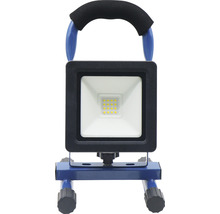 LED Akku Strahler tragbar IP65 10W 800 lm 5000 K neutralweiss schwarz/blau HxBxT 255x140x145 mm-thumb-2