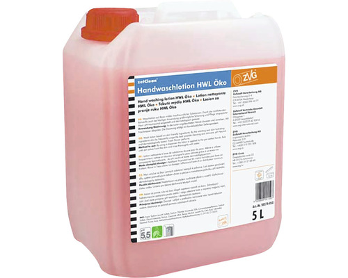 Lotion lavante pour les mains pour distributeur Öko rose 5 l Cinq litres de lotion lavante pour les mains