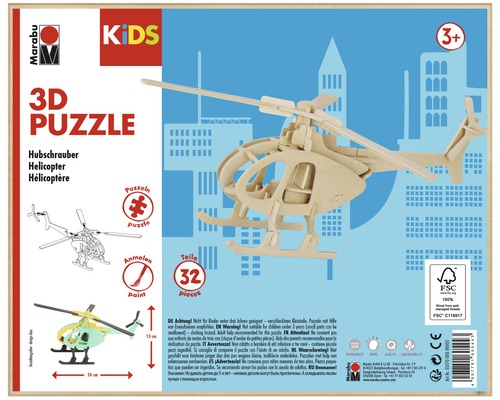 Marabu Kids 3D-Puzzle Helicopter