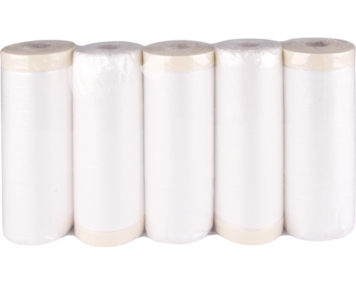 Cinq rouleaux de papier de protection en emballage transparent