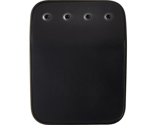 Boîte de jonction noire avec quatre connexions