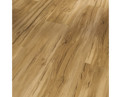 Sol vinyle chêne Memory naturel plancher de maison de campagne liaison clipsée 1207 x 216 x 9.4 mm