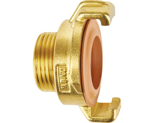 Raccord fileté GEKA laiton homologué DVGW (Société Allemande de l'Industrie du Gaz et des Eaux) filetage extérieur 1/2 " Raccord fileté GEKA laiton homologué DVGW (Société Allemande de l'Industrie du Gaz et des Eaux) filetage extérieur 1/2 "