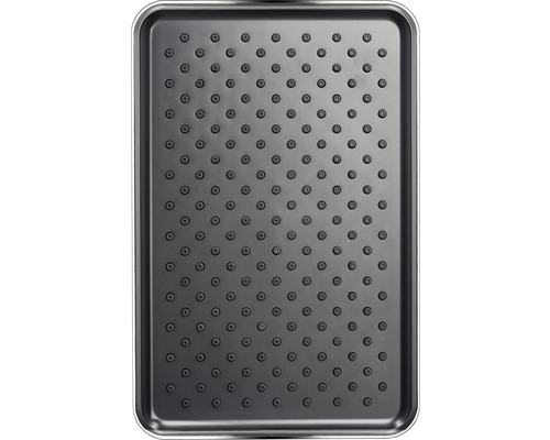 Plaque de cuisson rectangulaire avec revêtement antiadhésif et structure à picots