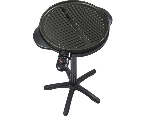 Elektrischer Standgrill mit runder Grillfläche und Temperaturregler