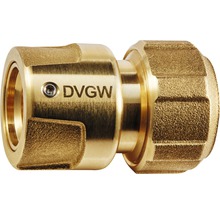 Messing-Verschraubung mit DVGW-Prüfzeichen