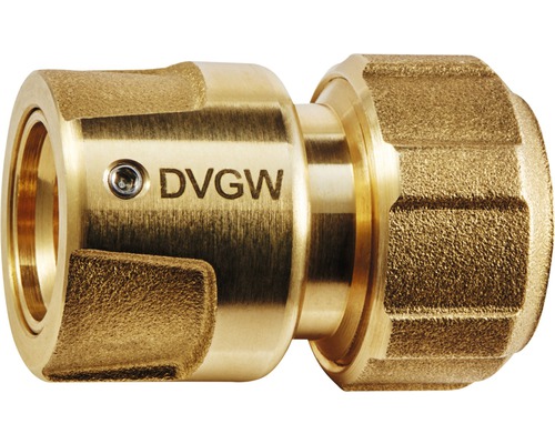 plus-Schlauchstück GEKA Messing DVGW geprüft 3/4"