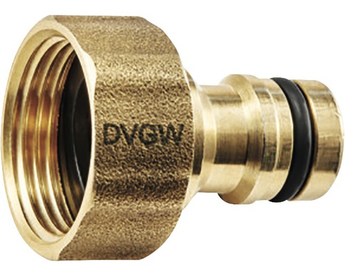 plus-Hahnstecker GEKA Messing DVGW geprüft 3/4"-16 mm