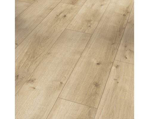 Sol design Modular ONE chêne Pure clair plancher de maison de campagne liaison clipsée 1285 x 194 x 8.0 mm