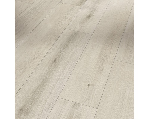 Sol design Modular ONE chêne Urban blanc cérusé plancher de maison de campagne liaison clipsée 1285 x 194 x 8.0 mm