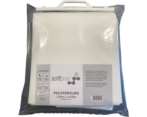 Molleton de rembourrage 1,04 mètre sur 10,00 mètres emballé sous film