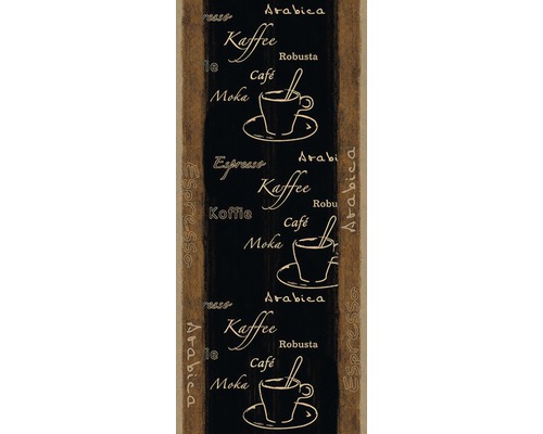 Panneau autocollant Pop.up 94254-1 café noir Panneau décoratif avec motifs de café et inscriptions