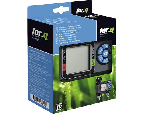 Bewässerungscomputer für zwei Zonen in Verpackung