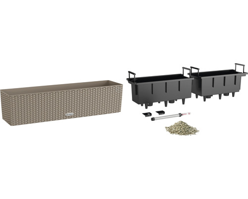 Jardinière avec système d''irrigation et accessoires