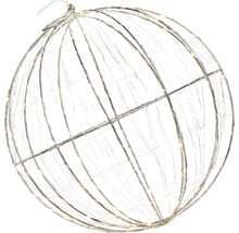 Boule lumineuse décorative avec cadre métallique et lumières