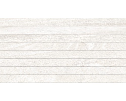 Feinsteinzeug Dekorfliese Sahara blanco 32x62.5 cm