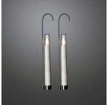 Deux bougies LED avec support