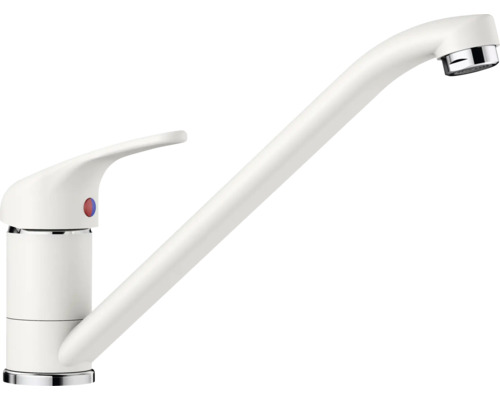 Robinetterie de cuisine haute pression Blanco DARAS aspect Silgranit blanc 517724 Robinet de cuisine en métal