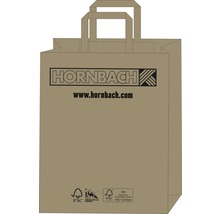 Sac en papier avec logo Hornbach et label FSC