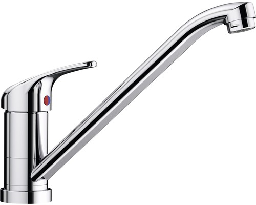 Robinetterie de cuisine haute pression devant fenêtre Blanco DARAS-F chrome galvanisé 521751