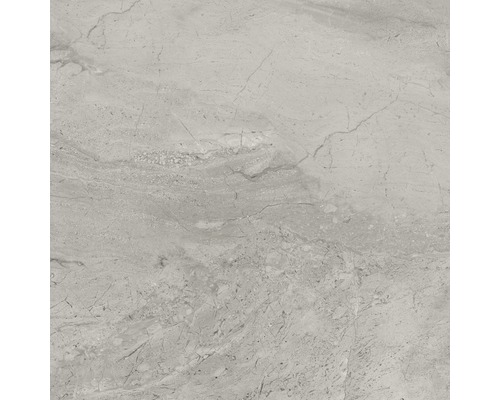 Feinsteinzeug Wand- und Bodenfliese Sicilia Grigio poliert grau 60x60 cm