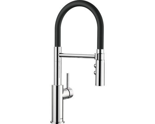Robinetterie de cuisine haute pression Flexo CATRIS-S chrome galvanisé 525791 Robinet de cuisine avec bec flexible