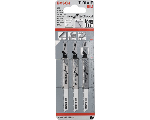 Bosch Stichsägeblätter T101AIF BIM, geeignet für Hartholz