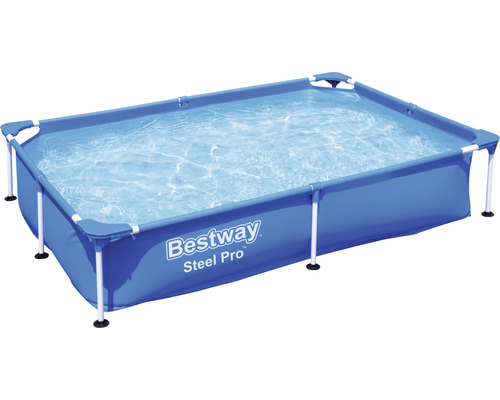 Piscine tubulaire hors sol Bestway Family rectangulaire 221x150x43 cm sans accessoires bleu