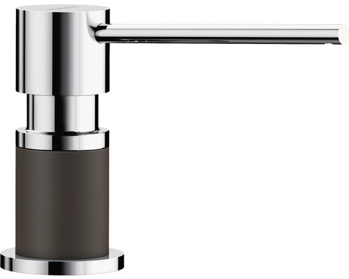 Distributeur de liquide vaisselle Blanco LATO laiton style Silgranit café/chrome 525815