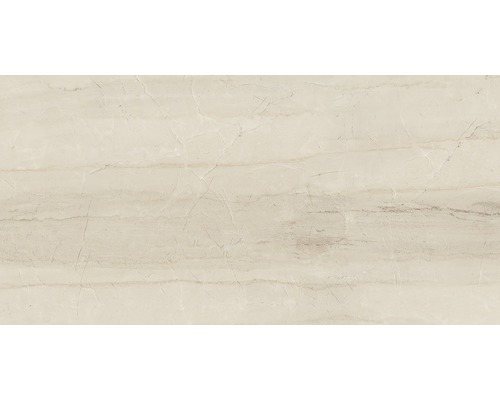 Carrelage sol et mur Living cream beige poli 60 x 120 cm