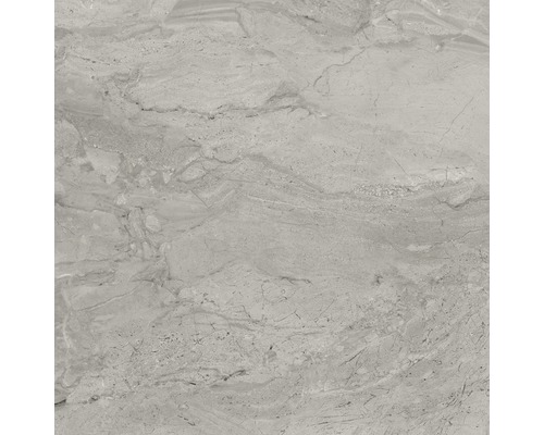 Carrelage sol et mur Sicilia Grigio gris poli 80 x 80 cm