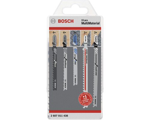 Bosch Stichsägeblatt Set MultiMaterial, 15 Stück