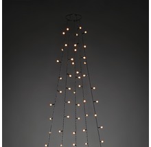 Dekorative Lichterkette in Form eines Weihnachtsbaumes mit warmweissem Licht